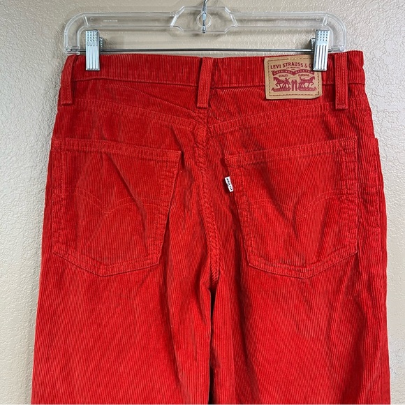 Levi’s 94 Baggy Corduroy reddish orange straight leg pants - Picture 6 of 7